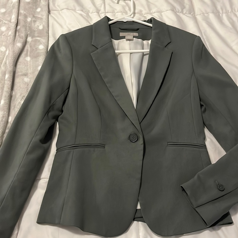 H&M green jacket Xsmall